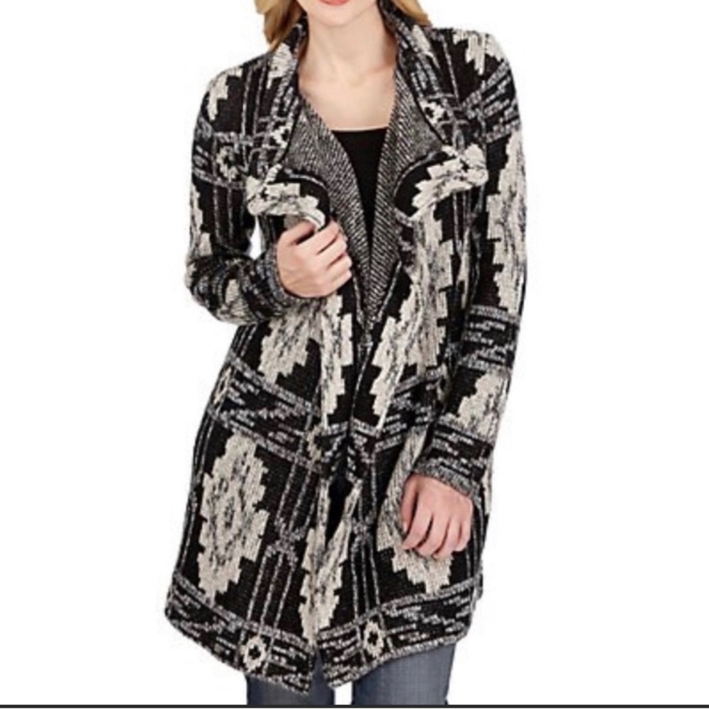 Lucky Brand Aztec Design Long Sweater